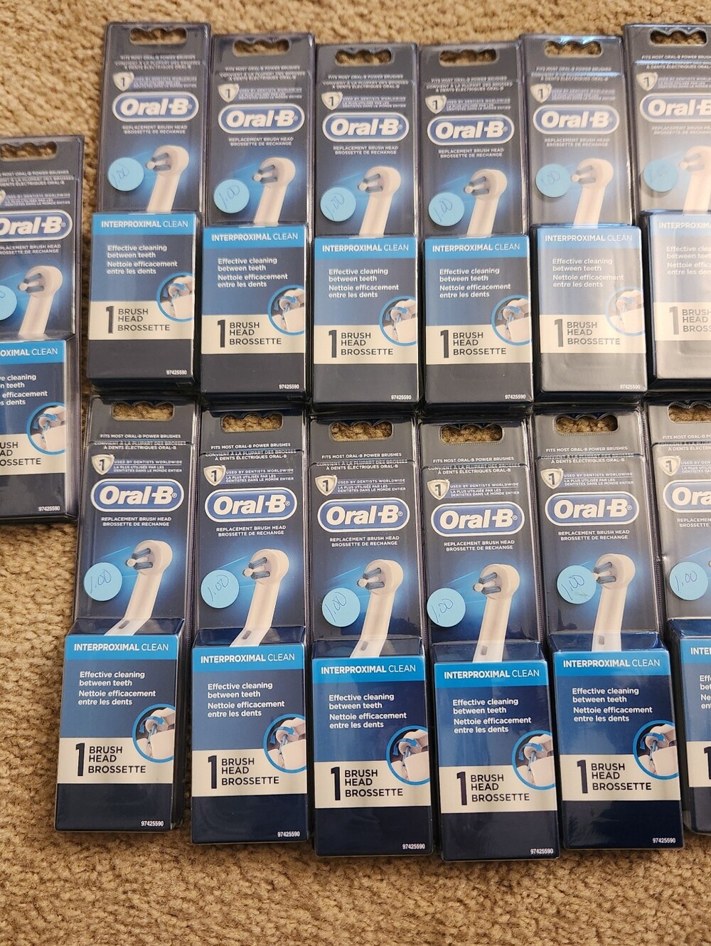 Oral B Professional Clean Toothbrush Replacement Brush Head Lot Of 13